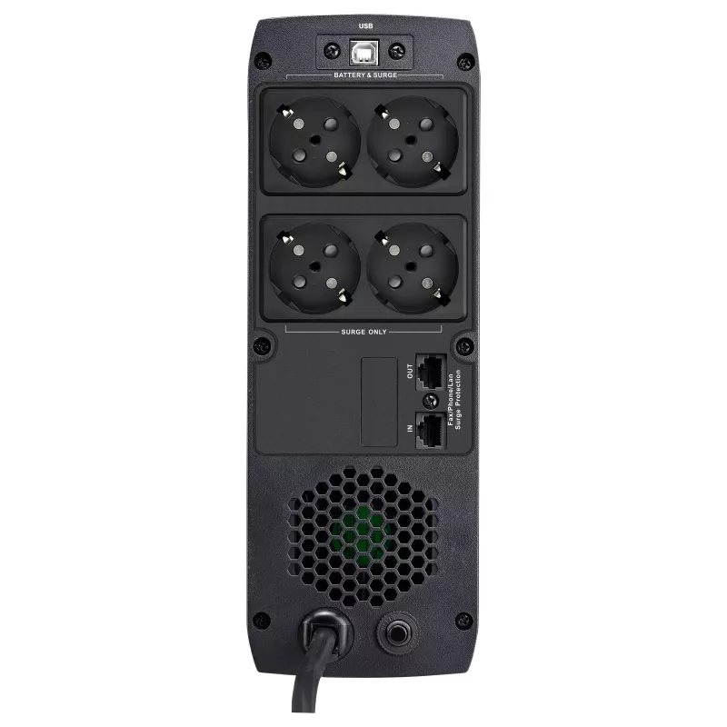 FSP ST 850 Tower 850VA 510W Line-Interactive UPS z ochroną RJ45 i 4 gniazdami Schuko