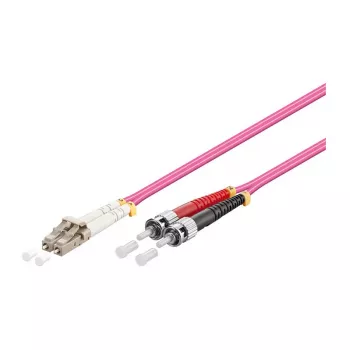 GoodConnections ST Multimode OM2 Duplex Fiber Patch Cable, 5m, LSZH, Orange