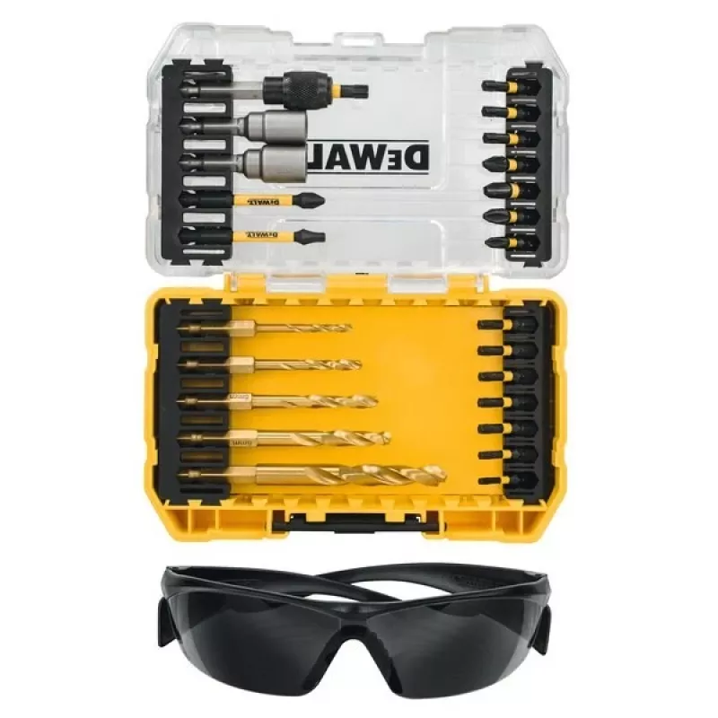 DEWALT DT70735T-QZ 25-częściowy zestaw końcówek do wkrętarki EXTREME FLEXTORQ z magnetycznym uchwytem na końcówki, walizka TSTAK