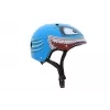 Kask rowerowy dla dzieci Hornit Shark z oświetleniem LED, niebiesko-szary, 48-53 cm