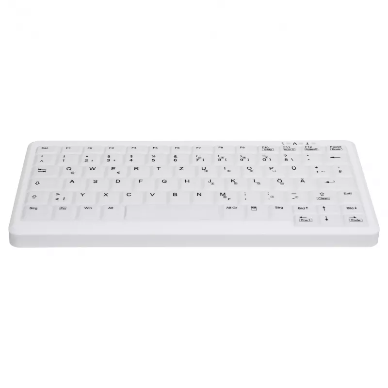 CONTOUR DESIGN Active Key MedicalKey AK-C4110 Bezprzewodowa Klawiatura, QWERTZ DE, Biała, IP68 Dezynfekowalna, Akumulatorowa
