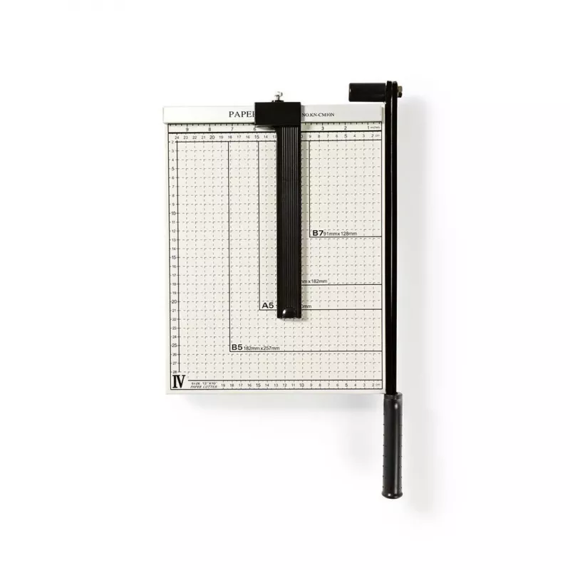 Nedis PACU110A4 Obrotowy Nóż do Papieru A4 10 Arkuszy Czarny Szary