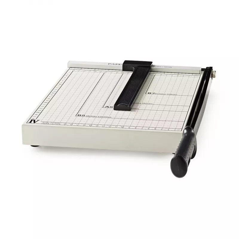 Nedis PACU110A4 Obrotowy Nóż do Papieru A4 10 Arkuszy Czarny Szary