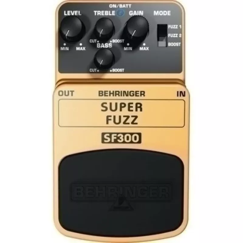 Behringer SF300 Super Fuzz Pedal z 3 trybami dla gitary elektrycznej