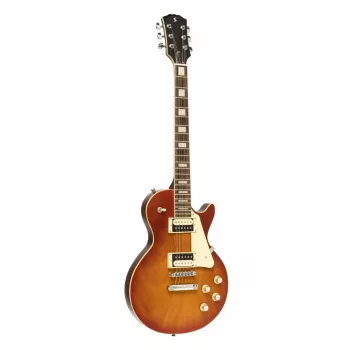 Stagg SEL-STD Vintage Sunburst Elektryczna Gitara z Set-Neck, Olchowe Korpus, Palisandrowa Podstrunnica, Przetworniki HH