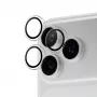 PanzerGlass PG Hoops Ochrona obiektywu aparatu dla iPhone 15 Pro/Pro Max - przezroczyste szkło hartowane, 9H, powłoka antyodciskowa, odporność na zarysowania, łatwa instalacja