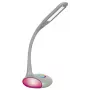 Lampa biurkowa LED Activejet VENUS RGB Grey ze zmieniającą kolor podstawą i ładowaniem USB