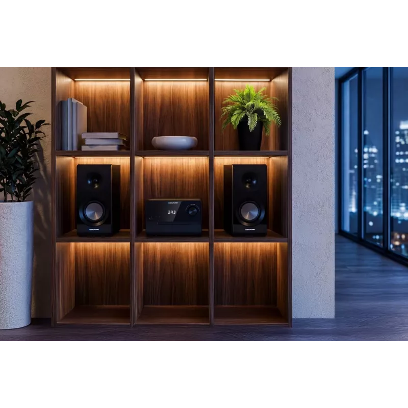 Blaupunkt MS49DAB Mikro system Hi-Fi z DAB+ i Bluetooth, czarny