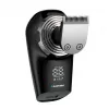 Blaupunkt MSH601 Rotary Shaver 3-Head Wet & Dry Electric Razor with Pop-up Trimmer, LED Battery Indicator, Travel Lock, IPX7 Waterproof, 60 min Cordless Runtime, Black/Silver