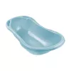 KEEEPER Wanienka dla niemowląt 84cm Wiktoria Pure Blue – Ergonomiczna antypoślizgowa wanienka z korkiem spustowym, bez BPA, PP, 25L