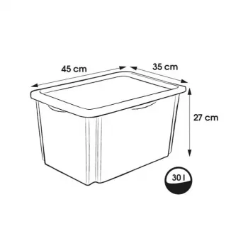 KEEEPER Pudełko z pokrywką 30L Karolina Psi Patrol 45x35x27cm Jasnoniebieski