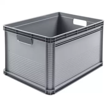 keeeper Robert 64L Skrzynia Transportowa Heavy-Duty, Ładowność 60 kg, 600x400x320 mm, Szary