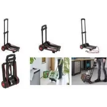 keeeper Easy-Fold wózek transportowy Mick, ładowność 50 kg, 34 x 24,5 x 93,5 cm, czarny