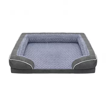 REBEL ANIMALS Premium Sofa Łóżko dla Psów i Kotów, 89x63x18 cm, Antracyt