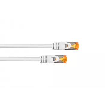 KABELMEISTER Kabel krosowy RJ45 Cat.7 S/FTP, TPE, bezhalogenowy, biały, 10m