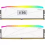 V-Color Manta XFinity+ aRGB 32GB (2x16GB) DDR5-6400 CL32 Biały zestaw pamięci dla komputerów stacjonarnych