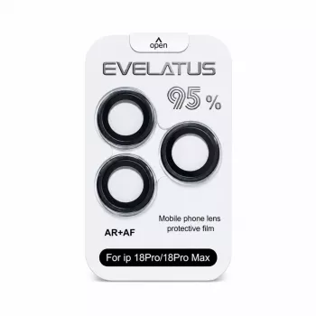 Evelatus Apple iPhone 18 Pro / 18 Pro Max Ochrona Soczewki Aparatu Armor Black