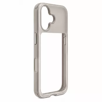 Evelatus Apple iPhone 17 LiveCase Hybrydowe Etui z Podstawką PC+TPU Srebrne