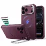 ESR Cyber Tough Kickstand etui MagSafe do iPhone 17 Pro / 18 Pro – Deep Burgundy