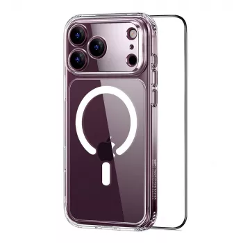 ESR Classic Hybrid etui MagSafe i szkło hartowane dla iPhone 17 Pro / 18 Pro przezroczyste