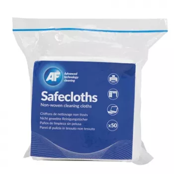 AF Safecloths 34cm x 32cm 50 szt. Bezpyłowe ściereczki do czyszczenia ekranów i optyki