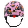 Hornit Pug dziecięcy kask rowerowy z oświetleniem LED - różowy, 48-53 cm PUS806