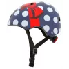 Hornit POM913 Kask wielosportowy w kropki dla dzieci, 53-58 cm, czarny/niebieski/czerwony/biały