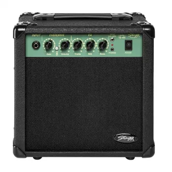 Stagg S10GA 10W 6,5 inch 2-kanałowy wzmacniacz gitarowy combo z overdrive - czarny