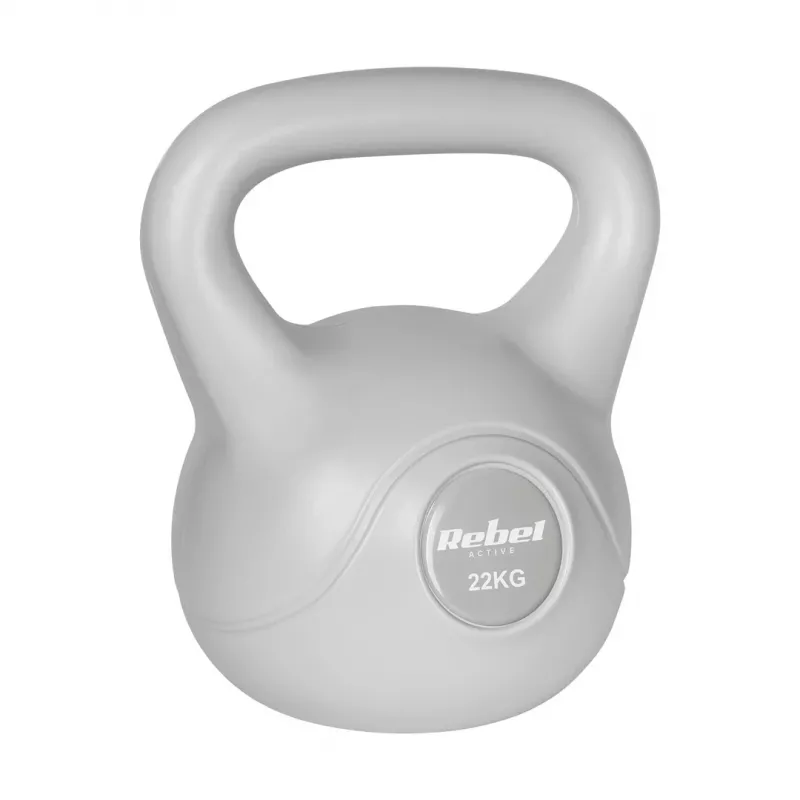 REBEL ACTIVE Kettlebell Bitumiczny 22 kg Szary