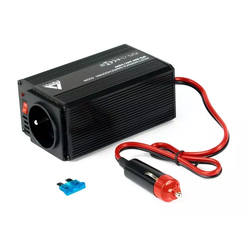 AZO Digital IPS-400 24V DC do 230V AC falownik modyfikowany sinus 400W
