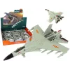 LEAN TOYS 15410 Szary Samolot Myśliwski z Napędem Ciernym 1:72