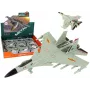 LEAN TOYS 15410 Szary Samolot Myśliwski z Napędem Ciernym 1:72