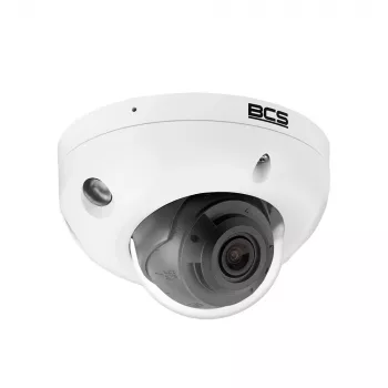 BCS 8MP zewnętrzna kamera IP typu dome z analityką AI, obiektyw stały 2.8mm, podczerwień 30m, IP67, IK10, PoE BCS-P-DMIP28FSR3L3-Ai2