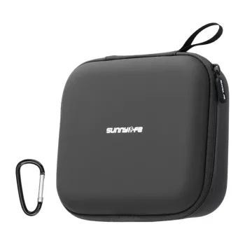Sunnylife Etui skórzane z kieszenią siateczkową do DJI Osmo Pocket 2 / Pocket (czarny)
