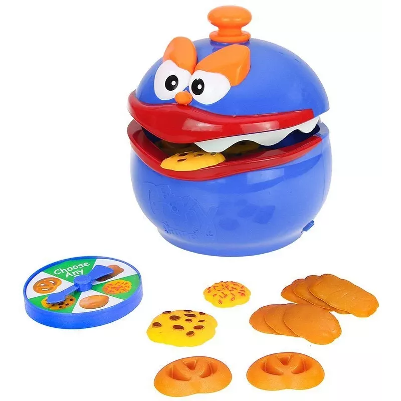 LEAN TOYS Gra w Chwytanie Ciastek Łakomczuch Zabawna Gra Rodzinna - Gra Zręcznościowa i Refleksowa dla 2-4 Graczy od 3 Lat