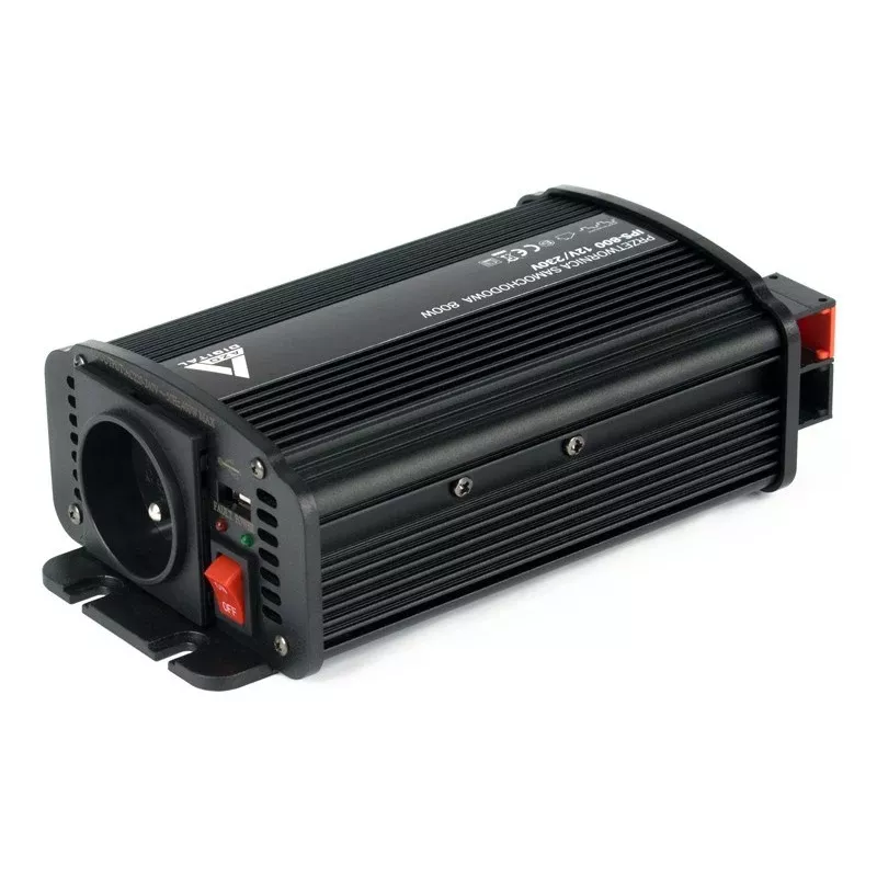 AZO Digital IPS-800U 800W 12V na 230V falownik modyfikowany sinus z USB