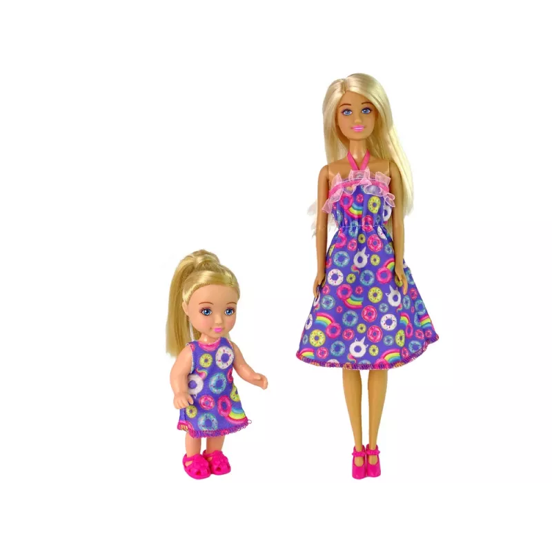 LEAN TOYS Zestaw lalka z wózkiem dla dzieci z akcesoriami – różowy wózek z miękką lalką, butelką do karmienia, kocykiem i torbą