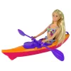 LEAN TOYS Akcesoria dla lalek Kajak Pomarańczowy
