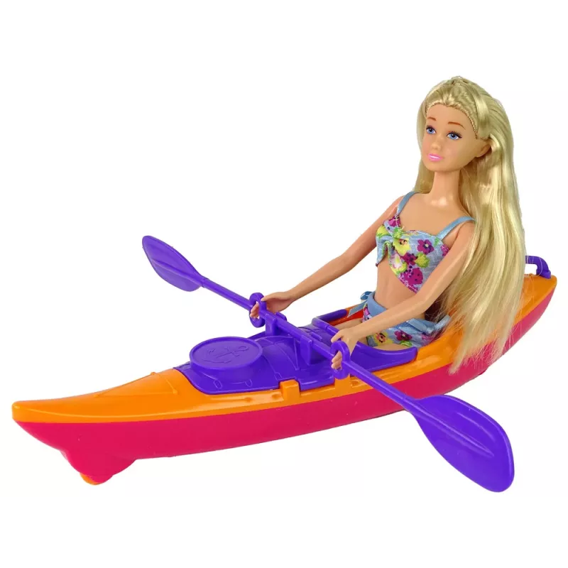 LEAN TOYS Akcesoria dla lalek Kajak Pomarańczowy