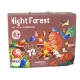 LEAN TOYS Puzzle dla dzieci Zwierzęta leśne 72 elementy