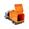 LEAN TOYS Śmieciarka do odkręcania i skręcania z akcesoriami pomarańczowa