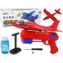 LEAN TOYS Samolot Miotacz Baniek Mydlanych Pistolet Czerwony