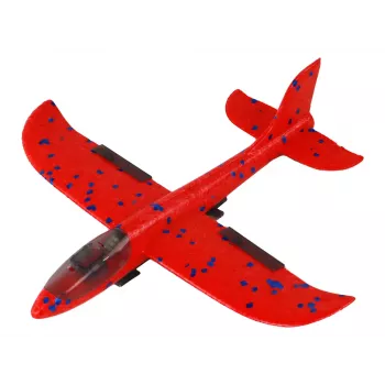 LEAN TOYS Samolot Miotacz Baniek Mydlanych Pistolet Czerwony