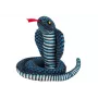 LEAN TOYS Pluszowa Maskotka Wąż Królewska Kobra Niebieski 100 cm