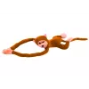 LEAN TOYS Pluszowa Maskotka Małpka z Dźwiękiem, Jasnobrązowa 80 cm
