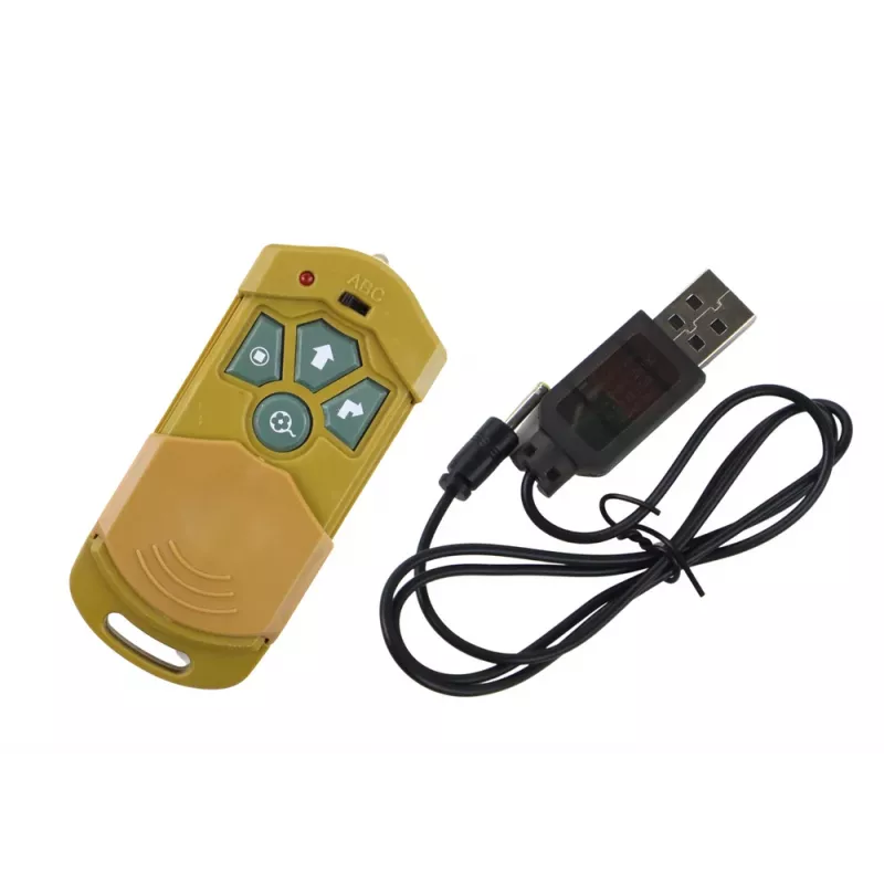 LEAN TOYS Zdalnie sterowany pająk tarantula RC zabawka żółty 27/40 MHz