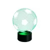 LEAN TOYS Bezprzewodowa lampa księżyc 3D LED z pilotem i dotykowym sterowaniem, 16 kolorów, ściemniana, ładowana, PLA, 150 mm