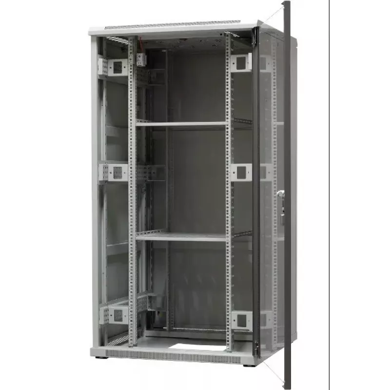 EmiterNet Top wolnostojąca szafa ramowa 32U 800x800x1540mm drzwi przednie blacha szkło EM/SH05D-8832