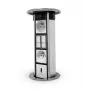 LEGRAND EM/HU-STP-1S-3EU Kolumna biurkowa pusta obudowa na 8 modułów, aluminium/czarny