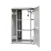 EmiterNet Top 24U wolnostojąca szafa rack, 800x800x1180 mm, szklane przednie drzwi, czarna EM/SH05D-8824